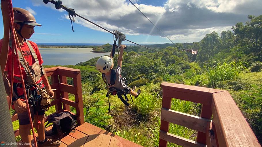 Koloa Zipline Kauai Zip On