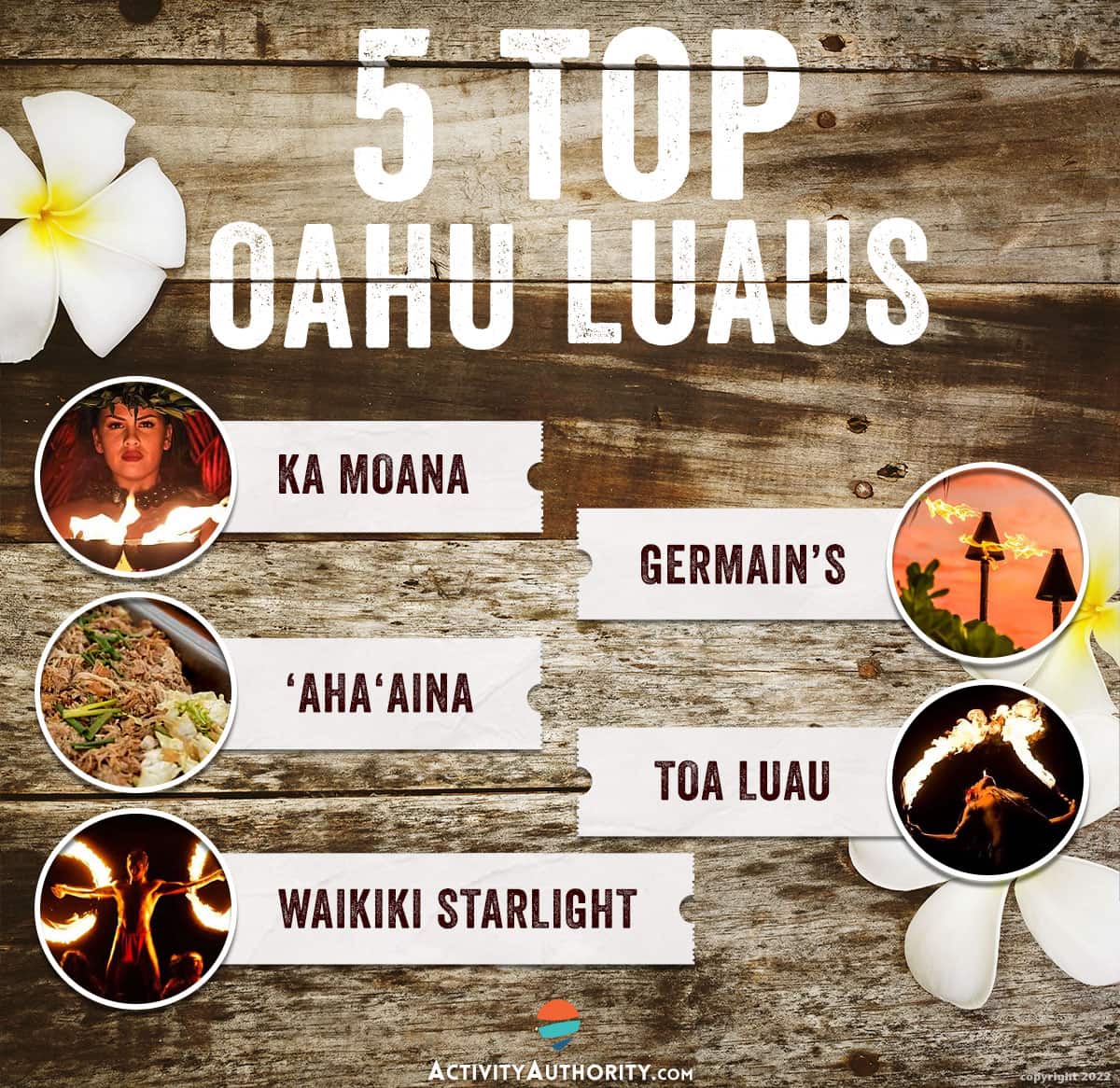 top 5 Oahu Luaus