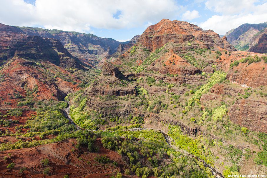 aerial view of kauai